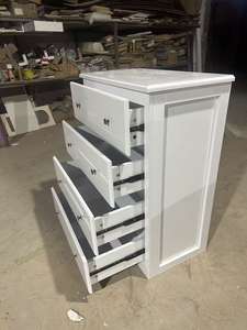 Meilleures ventes : Commodes et armoires à 4 tiroirs en bois blanc moderne, écologiques et abordables YIFAN - Product Image 6