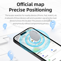 Localisateur anti-perte léger Airtag compatible avec la fonction Localiser de iOS, idéal pour retrouver vos clés, sacs à dos, etc., avec une longue autonomie.