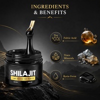 Résine de Shilajit de l'Himalaya de Qualité Or en Gros, Extrait Naturel de l'Himalaya, Acide Fulvique, Bien-être Quotidien, Stock en Vrac, Logo Personnalisé