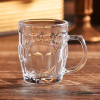 Fabricant de bar de fête moderne et classique Tasse en verre à haute teneur en borosilicate en cristal de vin rouge whisky bière avec poignée