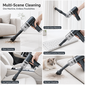 OEM ODM <b>Portable</b> 15KPa Cordless Car <b>Vacuum</b> Cleaner Brushless Handheld Air Duster Blower Inflator with Multi Nozzles - Product Image 5