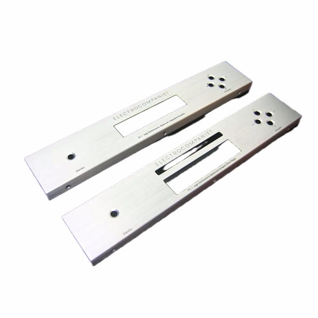 Professional High Specification Aluminum Zinc Audio Amplifier Front Panel CNC Machined Stainless Steel Faceplate Customized TW