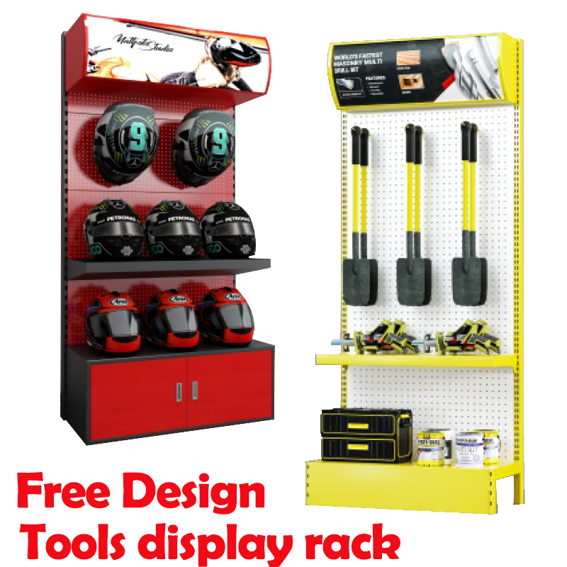 Apache Modern Light Duty Floor-Mounted Mobile Electrical Display Stand Customizable for Tool Accessories for Supermarkets — view 2