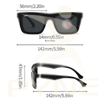 Lunettes de soleil polarisées de luxe de haute qualité pour hommes et femmes, monture en métal PC, design tendance, vente en gros