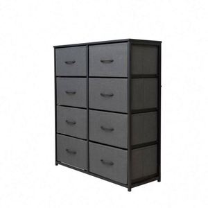 Modern Living Room Fabric <b>Cabinets</b> - Freestanding Stainless Steel MDF Panel Pine - Product Image 1