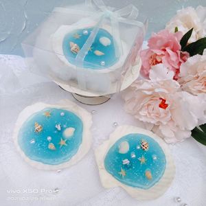 Jelly Wax Summer Beach Ocean Scallop Seashells Scented Candle With Gift Box Bath Bedroom Aromatherapy Decoration Valentine Gifts - Product Image 1