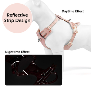 <span class=keywords><strong>Harnais</strong></span> rembourré doux pour petits chiens, usage quotidien, anti-évasion, design simple, gilet personnalisé pour l'extérieur - Product Image 6