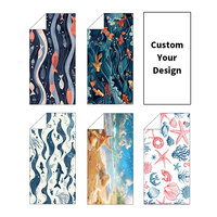 Eco Friendly Microfiber Turkish Beach Towel Custom Print Double Sided Fleece Quick Dry Sports Gym Quick Dry Beach Towels