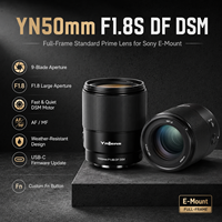 Objectif Yongnuo YN50mm F1.8S DF DSM en métal pour monture E, objectif à focale fixe autofocus pour portrait, plein format, Alpha A7IV ZV-E10