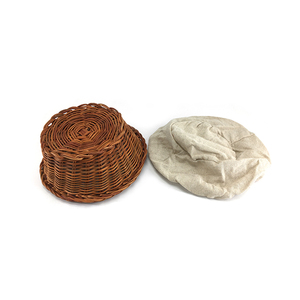 Bộ Giỏ Mây Tre Đan Mây Hình Bầu Dục Tự Nhiên Hình Tròn Bộ Giỏ Chống Bánh Mì Giỏ Lên Men Bột Nhào Có Lớp Lót - Product Image 4
