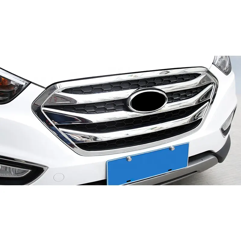 車のフロントグリルネットトリムクロームHyundai IX35 tucson ix 2009 2010 2011 2012 2013 20142015アクセサリー装飾グリル