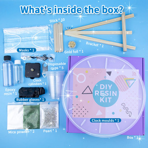 Nhựa Epoxy kit bao gồm sắc tố màu Silicone khuôn mẫu cho đồng hồ làm nhựa Epoxy Starter Kit cho người mới bắt đầu người lớn hoàn thành - Product Image 2