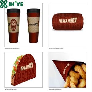 <span class=keywords><strong>Porta</strong></span> Churros per cialde in Crepe con patatine fritte in carta da asporto biodegradabile con salsa - Product Image 4