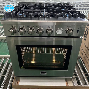 D Multifunctional 5 Burner Gas <b>Stove</b> Oven Convection Feature Freestanding Stainless Steel Range 120L Oven Restaurant Use - Product Image 3