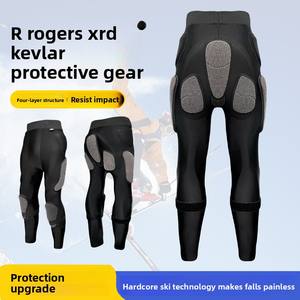 पेशेवर स्की केवलर स्पैन्डेक्स सुरक्षात्मक गियर सेट स्पोर्ट्स एंटी-फॉल घुटने पैड आंतरिक पहनने वाले स्लिम फिट मॉडल 23/24 सभी - Product Image 5
