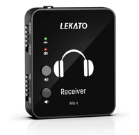 Nouveau système de monitoring intra-auriculaire sans fil LEKATO 2,4 GHz avec émetteur-récepteur automatique pour studio et scène (MS-1G)