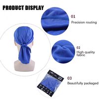Bandeau d'été pour hommes et femmes Casquette anti-transpiration Foulard de cyclisme à séchage rapide Chapeau de protection contre le soleil Foulard de tête Bandana de cyclisme en plein air