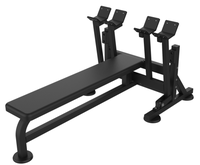 Banco de Pesas Inclinado Comercial con Plataforma de Seguridad para Gimnasio Profesional, Máquina de Entrenamiento de Fuerza de Alta Resistencia