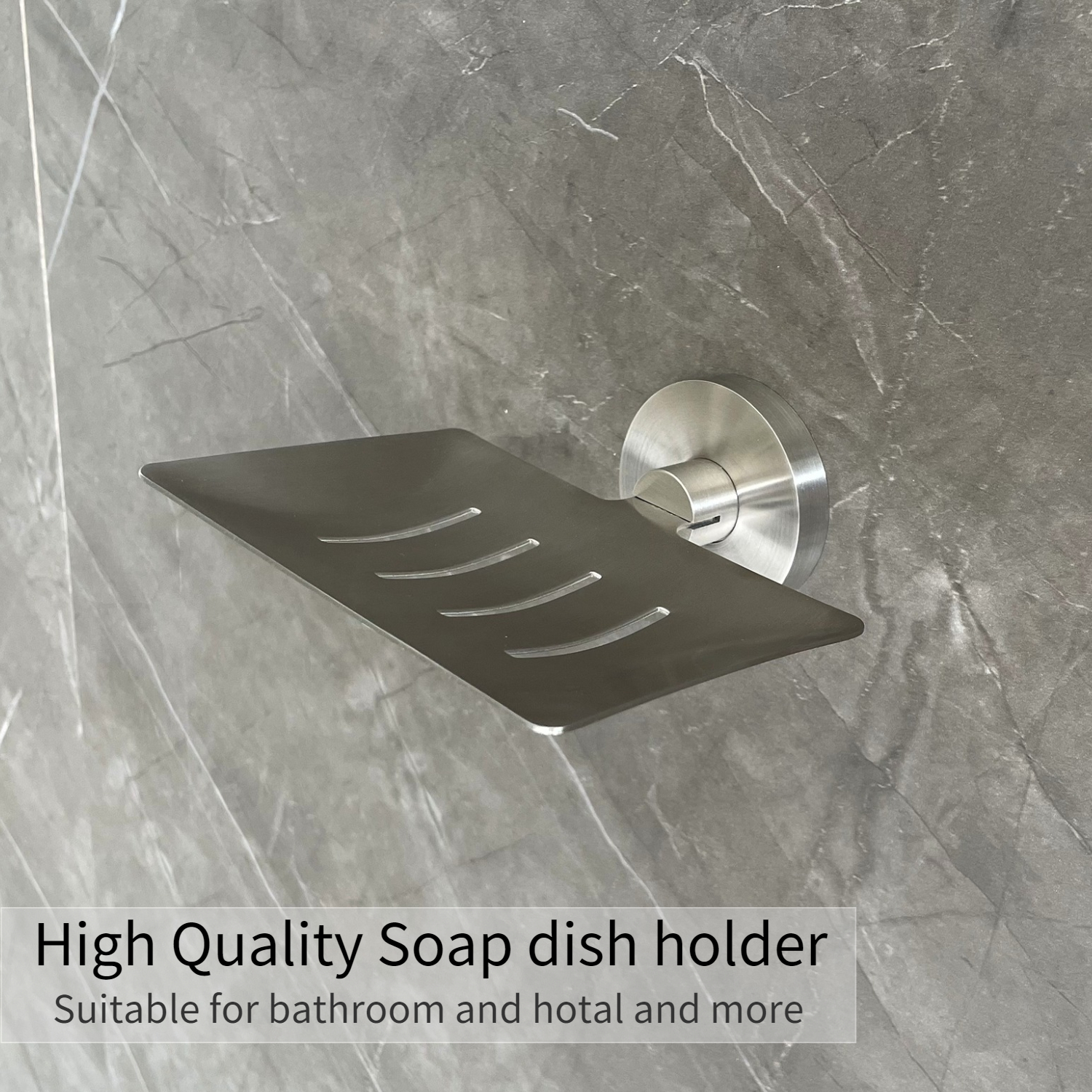 Stainless Steel Soap Dish Holders Square Wall Mount Satin Finish