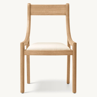 Chaise en bois massif de chêne, fauteuil inclinable en tissu, chaise d'appoint pour restaurant, hôtel, mobilier de chalet