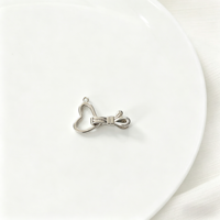 Offre Spéciale – Fermoirs Cœur en Laiton de Qualité Supérieure, Plaqué Or/Rhodium, Attaches Perles pour Adultes, Accessoire de Fabrication de Bijoux DIY