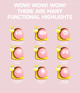 1080P nhiếp ảnh trẻ em ảnh kỹ thuật số Video máy ảnh đồ chơi mini dễ thương ống kính kép phim hoạt hình trẻ em máy ảnh cho trẻ em Quà tặng - Product Image 3