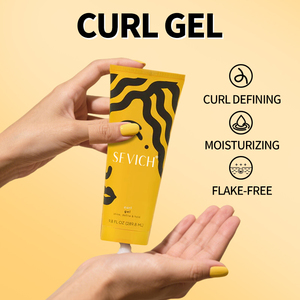 <span class=keywords><strong>Gel</strong></span> à friser les cheveux forte tenue pour rendre les cheveux brillants à l'huile de noix de coco crème à friser produits pour friser les cheveux naturels des hommes - Product Image 6