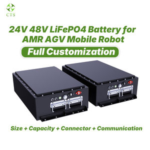 ชุดแบตเตอรี่ลิเธียมแบบกำหนดเองสำหรับหุ่นยนต์ AMR ระบบไฟฟ้า 24V 48V สำหรับระบบอัตโนมัติคลังสินค้า - Product Image 1