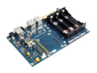 Papan Dasar PoE UPS Dirancang untuk Raspberry Pi Compute Module 4, Gigabit Ethernet, Dual HDMI, Quad USB2.0