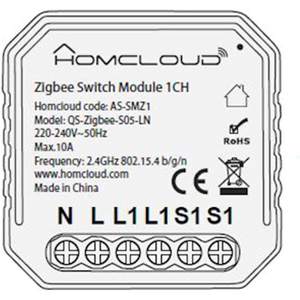 Módulo de interruptor inteligente Homcloud Zigbee 230V Wi-Fi de montaje empotrado para automatización del hogar inteligente - Product Image 5