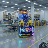 Manège de simulation dynamique 4D Dragon Knight Commercial |   Plateforme de mouvement à double axe et système de jeu multi-genres