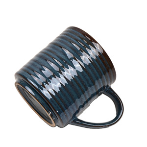 Tasse à café en céramique transfrontalière 360 ml, grande capacité, pour thé de l'après-midi, design moderne et épuré, emballage avec plateau - Product Image 3