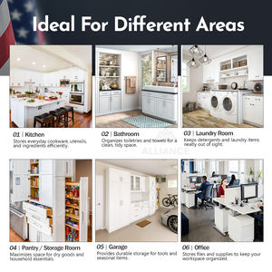 Gabinetes de cocina personalizables de estilo americano para apartamento |   Almacén en EE. UU. y Fábrica en Vietnam |   Gabinete de Cocina Moderno CARB-2 - Product Image 2