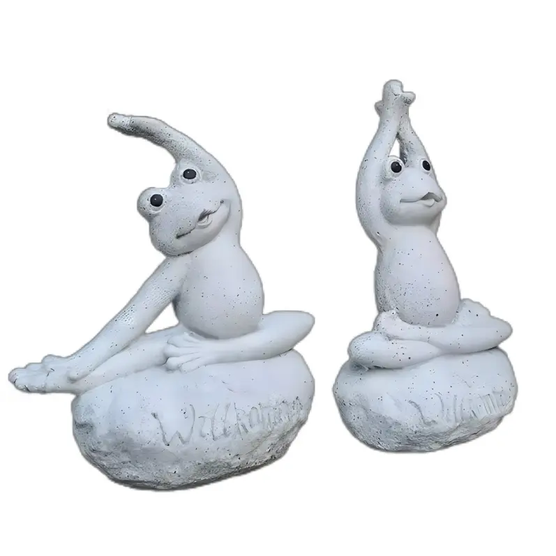 custom garden resin yoga frog statues figurine
