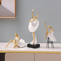 Danseuse de ballet d'art moderne Petite Fille Figure décoration Creative maison porche Princesse chambre décoration cadeau d'anniversaire