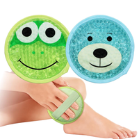 Bingyuan – Lot de 2 compresses de gel réutilisables chaud/froid pour enfants, contrôle des gonflements, 10x10cm, Classe II, utilisables au micro-ondes pour blessures, fièvre et douleurs