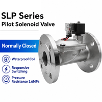 Vanne électrique haute pression SS304, électrovanne haute pression SLP-16P DN25 PN1.6Mpa DC24V pour contrôle automatique