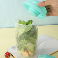 Tasse à salade moderne en plastique PP durable avec fourchette et couvercle, portable, multifonction, pour fruits, légumes, repas, yaourt et régime minceur