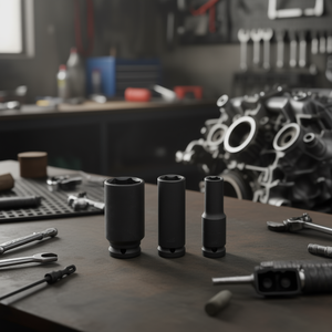 Juego de llaves de impacto Fervi de 10 mm, 12 mm y 14 mm, herramienta de reparación automotriz de accionamiento profundo - Product Image 3