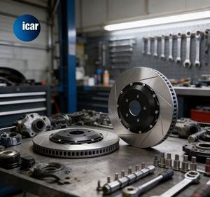 Disque de frein flottant arrière Icar 330*28mm 2 pièces pour <span class=keywords><strong>Aston</strong></span> <span class=keywords><strong>Martin</strong></span> DB9 OE # 09.8781.21 ; 4G432810266 - Product Image 2