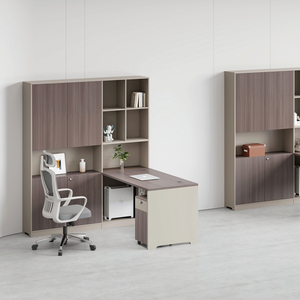 Estación de Trabajo Modular Contemporánea de Madera para 2 Personas, para Centros de Atención Telefónica, con Diseño de Paneles, Marca <span class=keywords><strong>JIBAN</strong></span> - Product Image 4