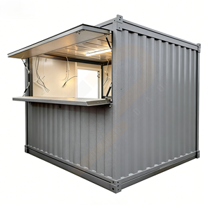 ร้านอาหาร/ร้านค้า/บาร์กลางแจ้งในตู้คอนเทนเนอร์เหล็กสำเร็จรูปขนาด 20 ฟุต พร้อมอุปกรณ์ครบครัน ขยายได้เป็นครัวแบบโมดูลาร์ทันสมัยขนาด 10 ฟุต - Product Image 6