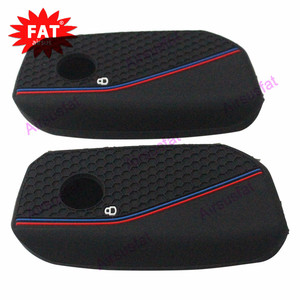 2ชิ้นฝาครอบกุญแจรถสีดำเคสกุญแจซิลิโคนแบบนิ่ม3ปุ่มสำหรับ <span class=keywords><strong>BMW</strong></span> 2023-2025 7ซีรีส์ X I5 <span class=keywords><strong>M60</strong></span> X5 X6 <span class=keywords><strong>I7</strong></span> ix - Product Image 4
