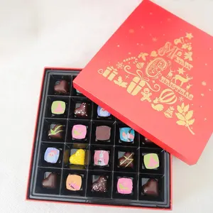 Advent Calendar Chocolate Gift Box Melhor Venda Natal Preço Razoável Chocolate Personalizar Caixa Para Morango Em Chocolate