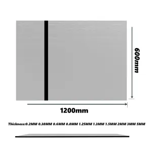 Abs Double 2 Colour Color Engraving Sheet 0.3Mm 1Mm 2Mm Brushed Sliver With Self Adhesive Film