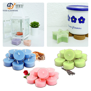 Portavelas de plástico transparente preensamblados para velas de té, en forma de corazón, cuadrado, redondo y estrella. - Product Image 6