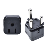 Adaptateur de Voyage Afrique du Sud 3 Broches Plates Mise à la Terre Sécurisée AC 100~250V Cuivre Certifié CE ROHS pour Botswana Népal