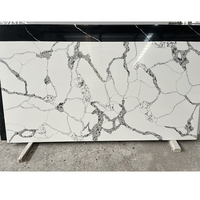 गर्म बिक्री Countertop रसोई चमकदार दूधिया बड़े क्रिस्टल प्राकृतिक क्रिस्टल Calacatta क्वार्ट्ज पत्थर