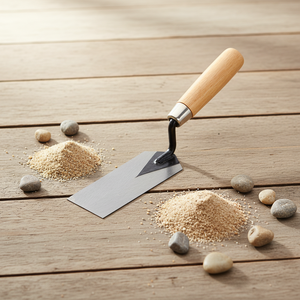 Truelle de maçonnerie professionnelle à manche en bois, lame en acier haute résistance <span class=keywords><strong>pour</strong></span> <span class=keywords><strong>travaux</strong></span> de maçonnerie et de construction - Product Image 1