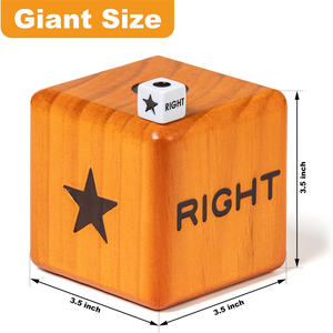 Gioco delle Dadi Gigante con 24 Grandi Pedine e Borsa per il Trasporto, Gioco delle Dadi in Legno per Esterni e Famiglia - Product Image 4